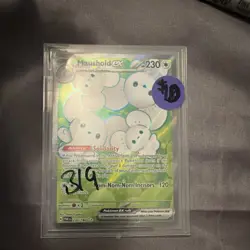 Pokemon Maushold ex Ultra Rare Full Art Holo 233/182 SV04 Paradox Rift Card - Image 1