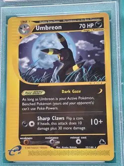 Pokemon Umbreon Skyridge Non-Holo Rare 32/144 PSA 9 Mint Card - Image 3