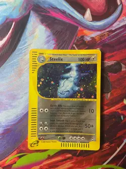 Steelix H23/H32 Aquapolis Holo Rare Pokemon Card 2002 E Series - LP - Image 2