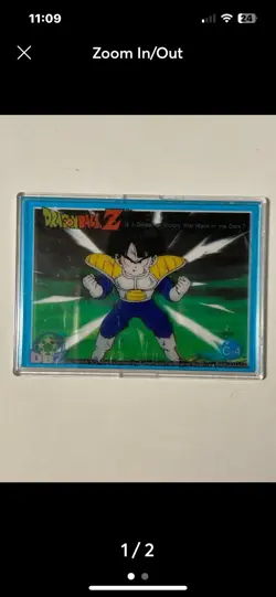 Dragon Ball Z C-4 Clear Chase Card Artbox Series-Vegeta - Image 1