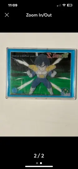 Dragon Ball Z C-4 Clear Chase Card Artbox Series-Vegeta - Image 2