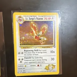 Pokemon Lt. Surge's Fearow & Dark Arbok Holo Cards Gym Heroes Team Rocket Lot - Image 1