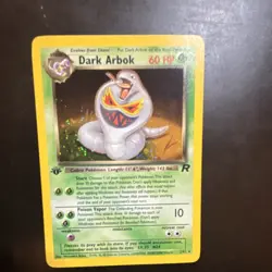 Pokemon Lt. Surge's Fearow & Dark Arbok Holo Cards Gym Heroes Team Rocket Lot - Image 3