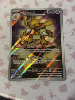 Pokemon Alakazam TCG Mega Evolution Black Star Promo Card MEP-009 - Image 1