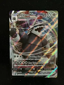 Aggron VMAX 🦏 Brilliant Stars 097/172 Pokemon TCG Card Full Art NM - Image 1