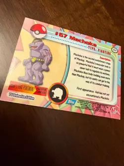 Pokemon Topps 1999 #67 Machoke TV Blue Label Vintage Trading Card, Near Mint - Image 2