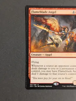 MTG Card - 2x Flameblade Angel - Shadow's Over Innistrad - NM - Magic - #157 - Image 4