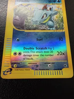 Totodile 134/165 Expedition Pokemon Card Reverse Holo Foil Rare NM - Image 4