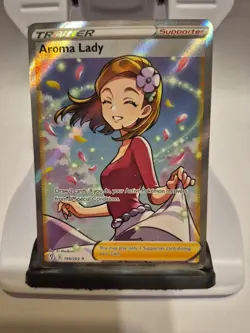 Aroma Lady Full Art Pokemon Card TCG Trainer Supporter Evolving Skies 199/203 - Image 1
