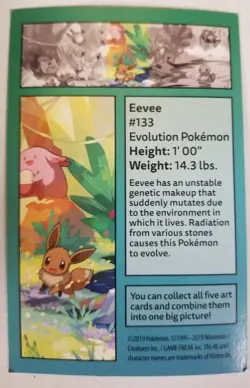 Eevee & Chansey - Pokemon TCG: Kanto Friends Tin Art Card - Image 3