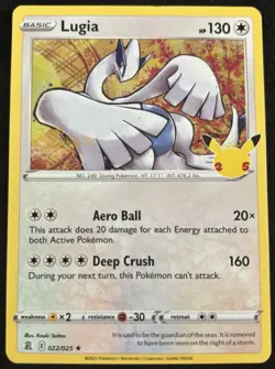 Pokemon Lugia Celebrations 022/025 Basic 130HP Holo Rare English Card - Image 1