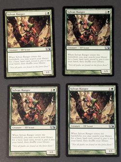 MTG Card - 4x Sylvan Ranger - Magic Core Set 2011 - LP - Magic The Gathering - Image 1