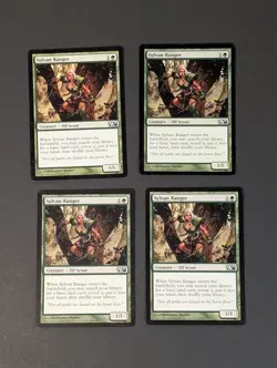 MTG Card - 4x Sylvan Ranger - Magic Core Set 2011 - LP - Magic The Gathering - Image 3