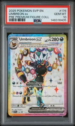 Umbreon ex SVP176 Sv Scarlet & Violet Promo Cards Holo Prismatic Gem Mint PSA 10 - Image 1