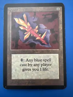 Vintage~***Crystal Rod*** MTG~Limited Edition ~Beta~Magic~1993 - Image 1