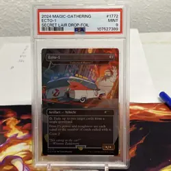 MTG Secret Lair Foil Ghostbusters Ecto 1 Unlicensed Hearse PSA 9 Mint - Image 1