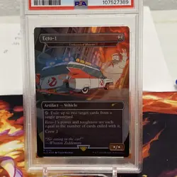MTG Secret Lair Foil Ghostbusters Ecto 1 Unlicensed Hearse PSA 9 Mint - Image 2