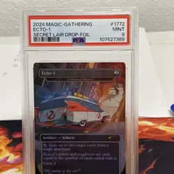 MTG Secret Lair Foil Ghostbusters Ecto 1 Unlicensed Hearse PSA 9 Mint - Image 3