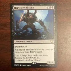 HARVESTER OF SOULS mtg duels: blessed vs cursed (DDQ) NM Rare - Image 1