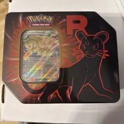 Destined Rivals Team Rocket Tin Persian Factory Sealed Pokemon TCG🖤❤ - Image 1