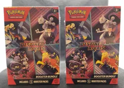 Pokemon Destined Rivals Booster Bundle Lot Of 2 - Image 1