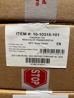 Pokemon TCG Ascended Heroes Elite Trainer Box Case Sealed - 10 ETB's In Case - Image 1