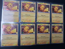 Pikachu 051/162 2026 Pokemon Day 30th Anniversary Promo Lot Of 8 - Image 1