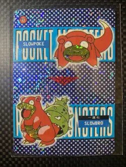 Slowpoke & Slowbro #597 Vintage Pocket Monsters Vending Holo Prism 1999 - Image 1