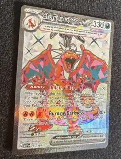 Pokemon TCG Charizard EX 215/197SV03: Obsidian Flames Full Art - Image 3