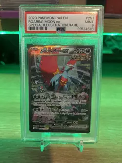 2023 Pokemon Japanese Roaring Moon EX #90 Special Art Rare PSA 9 - Image 1