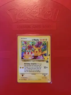 Birthday Pikachu 24/53 Celebrations Holo Black Star Promo Pokemon NM - Image 1