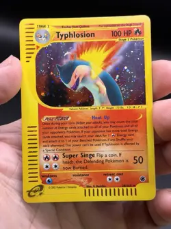 Typhlosion Holo Rare 28/165 Pokemon Expedition English E-reader WOTC NM - Image 3