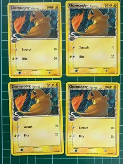 4x Charmander 49/100 Common Pokemon TCG Non-Holo 2006 - Image 1