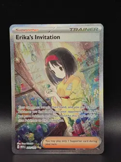Pokemon TCG Scarlet & Violet Trainer Supporter Erika's Invitation 203/165 - Image 1