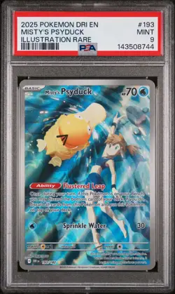 Pokemon Misty's Psyduck SV10: Destined Rivals #193/182 PSA 9 - Image 1