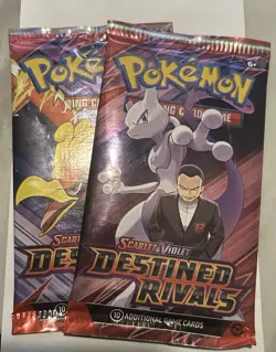 Pokemon TCG Scarlet & Violet Destined Rivals Booster Packs, 2-Pack - Image 1