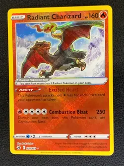 Radiant Charizard 020/159 Ultra Rare Holo Crown Zenith Sword & Shield Pokemon - Image 1