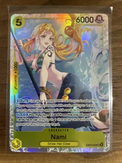 Bandai Nami One Piece CCG Super Rare Full Art Holo EB03-053 Heroines Edition - Image 1