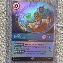 Lorcana Alice - Accidentally Adrift Foil Character 217/204 Disney Lorcana TCG EN - Image 1