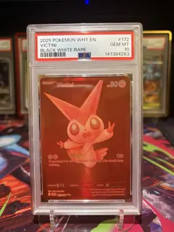 Pokemon TCG Victini White Flare Card PSA 10 Gem Mint 172/086 - Image 1