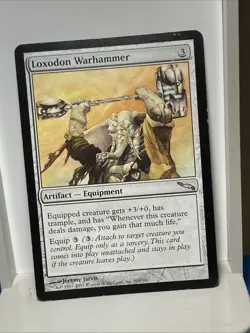 Loxodon Warhammer Mirrodin Regular MTG TCG CARD 201 LP - Image 1