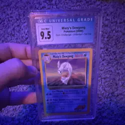 CGC 9.5 Misty's Dewgong Gym Challenge Unlimited Pokemon Card 2000 54/132 - Image 1