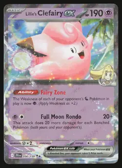 SV09: Journey Together Lillie's Clefairy ex #056/159 Pokemon Card - Image 1