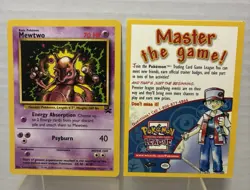 Mewtwo #14 Black Star Promo and Master The Game 2000 Pokemon Card - Image 1
