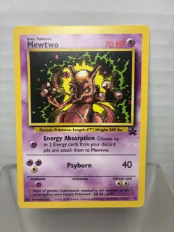 Mewtwo #14 Black Star Promo and Master The Game 2000 Pokemon Card - Image 3