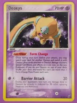Deoxys 18/107 EX Deoxys Regular Finish Vintage Pokemon Card - Image 1