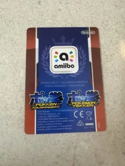 Shadow Mewtwo Pokken Tournament Amiibo Card Nintendo Wii U Switch #T37 - Image 2