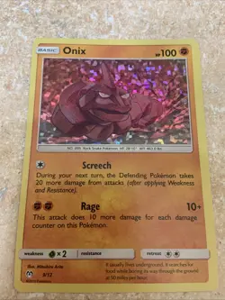 Onix 9/12 Mcdonald’s Promo Confetti Holo 2019 Pokemon Card NM - Image 1