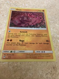 Onix 9/12 Mcdonald’s Promo Confetti Holo 2019 Pokemon Card NM - Image 3