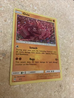 Onix 9/12 Mcdonald’s Promo Confetti Holo 2019 Pokemon Card NM - Image 4